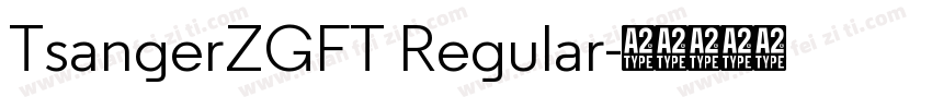 TsangerZGFT Regular字体转换